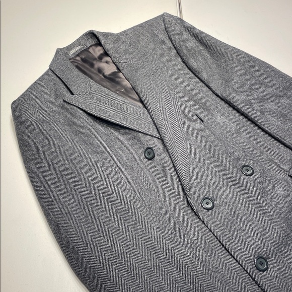 Wm. H. Leishman: British-Made Tweed double breasted Overcoat Size 44/54Eu/Large - Picture 4 of 13